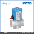 2 posiciones 2 vías normales de cierre de agua, aire, 1/4 &quot;PP válvula solenoide 220V